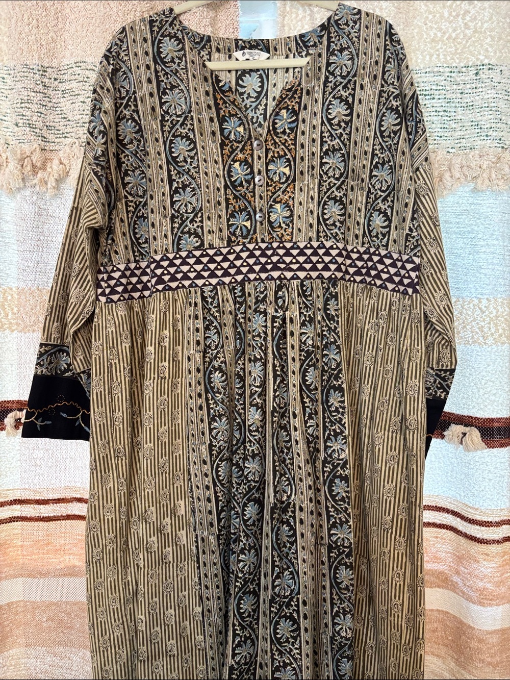 100% Bohemian dress made in India